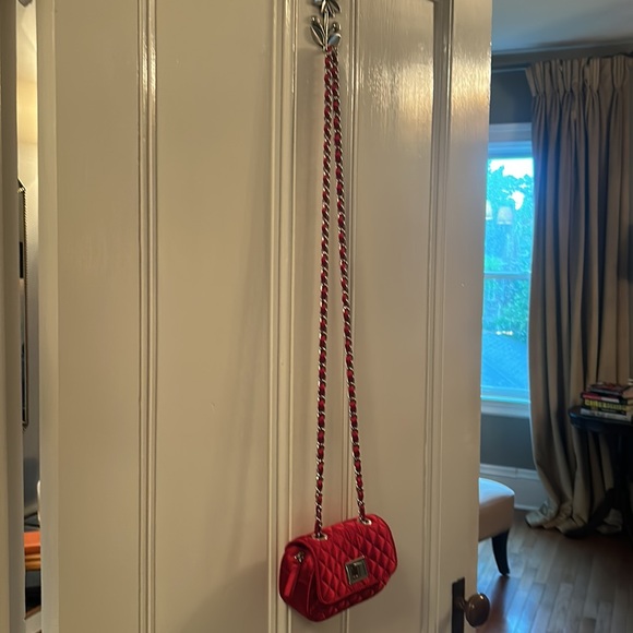 NWT satin mini crossbody in rich ruby red! - Picture 3 of 11